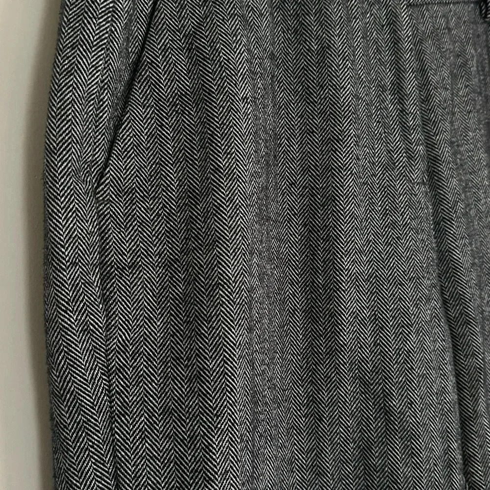 Vintage LL Bean Wool Herringbone Trousers – 8P - Picture 4 of 10